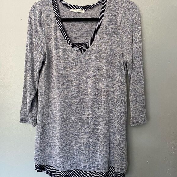 twenty second Tops - Twenty Second tunic length sweater mixed medal Medium